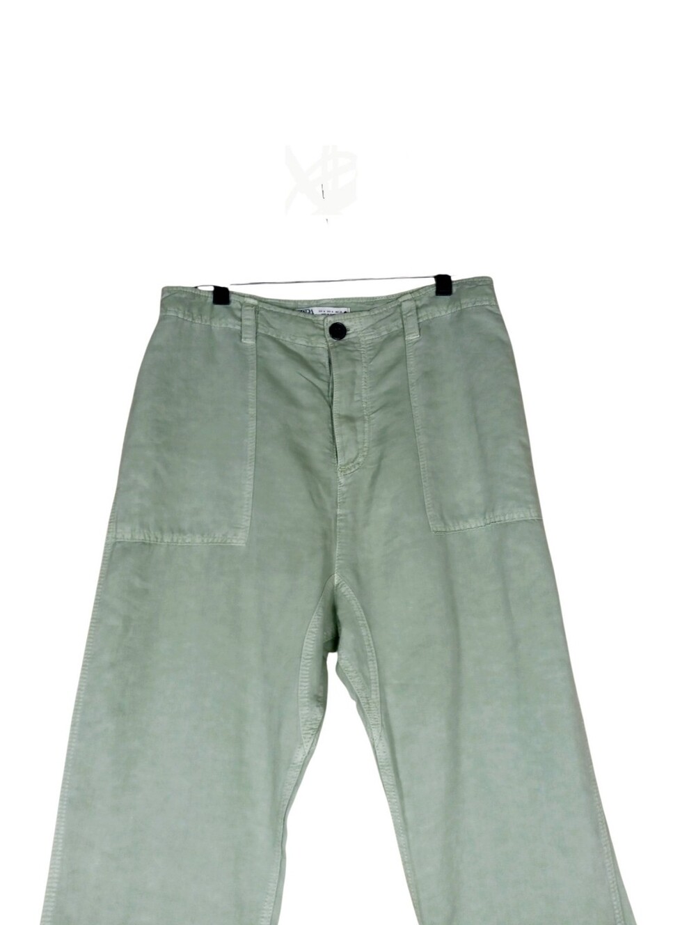 Zara Light Sage Green Utility Pants Size Medium 32in waist 23in Inseam. - Picture 5 of 10